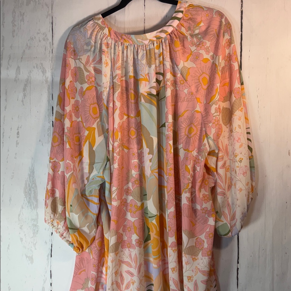 Rose & Olive Multicolor Floral Blouse, Great for Easter/Spring - Picture 7 of 9